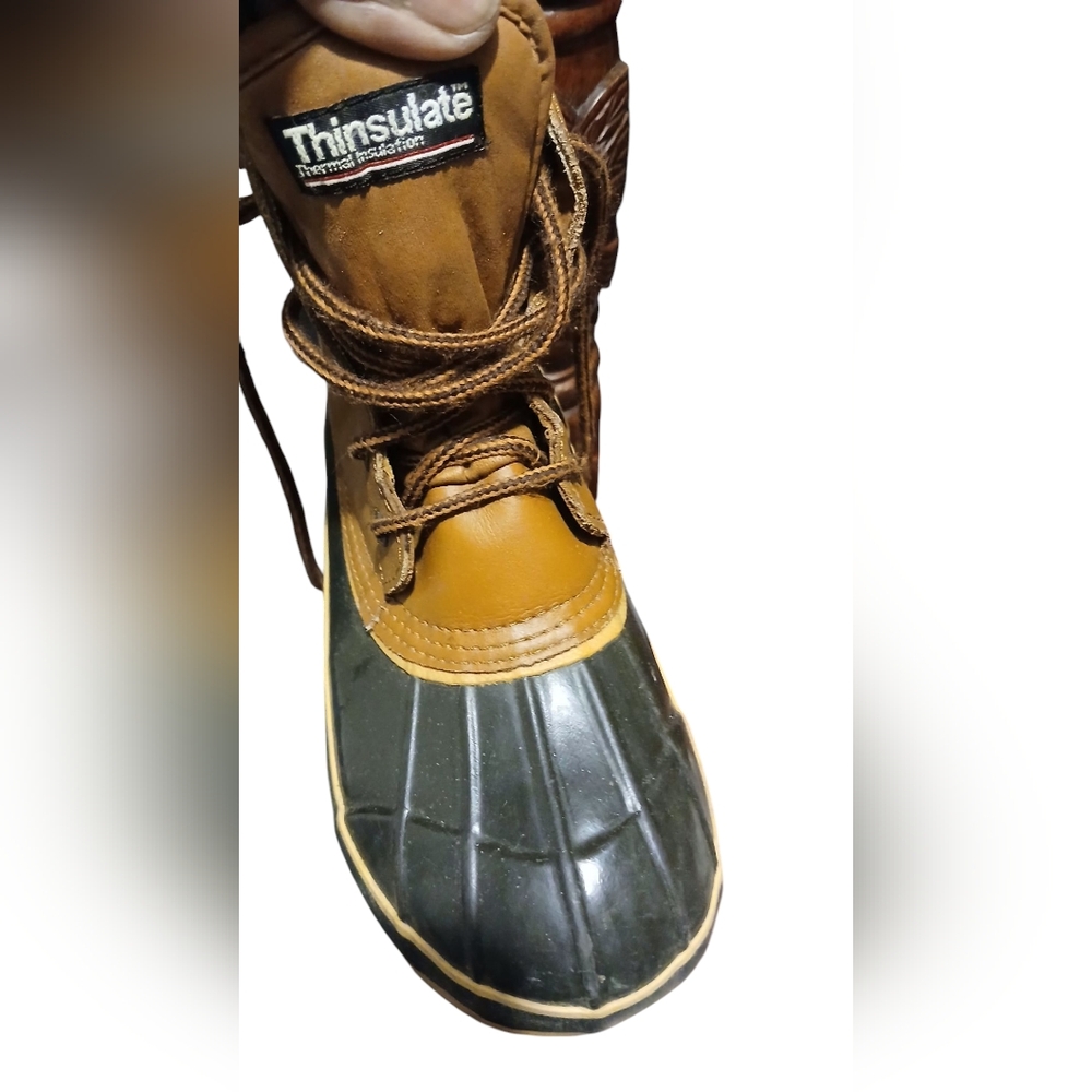 Northwest Territory Boots Size 6 Mens Thinsulate Brown duck Leather waterproof